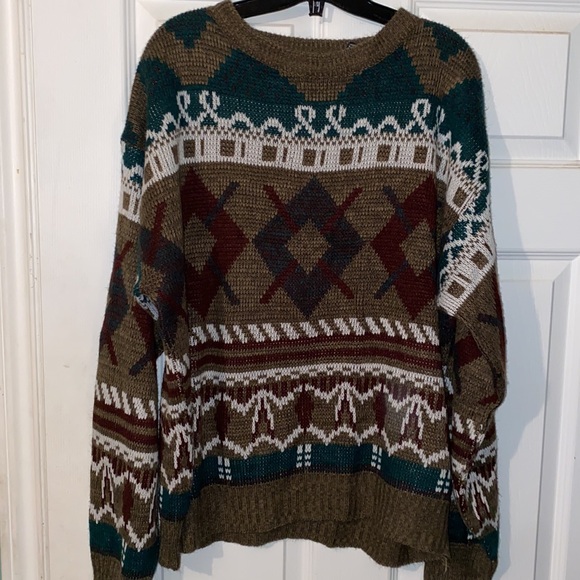 Vintage 90s Navigator Abstract Sweater - Picture 2 of 7